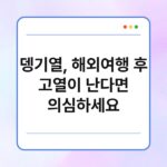 뎅기열, 해외여행 후 고열이 난다면 의심하세요 5