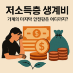 저소득층 생계비, 가계의 마지막 안전판은 어디까지? 4