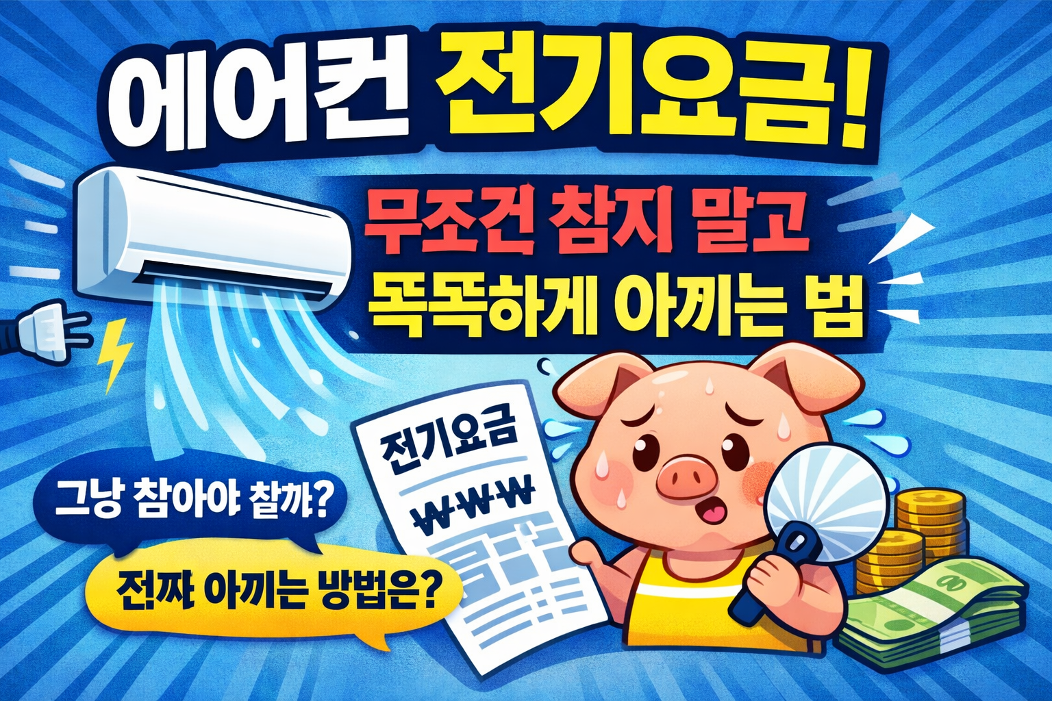 에어컨 전기요금, 진짜 아끼려면 뭘 해야 할까? 무조건 참는 게 답은 아닙니다 1