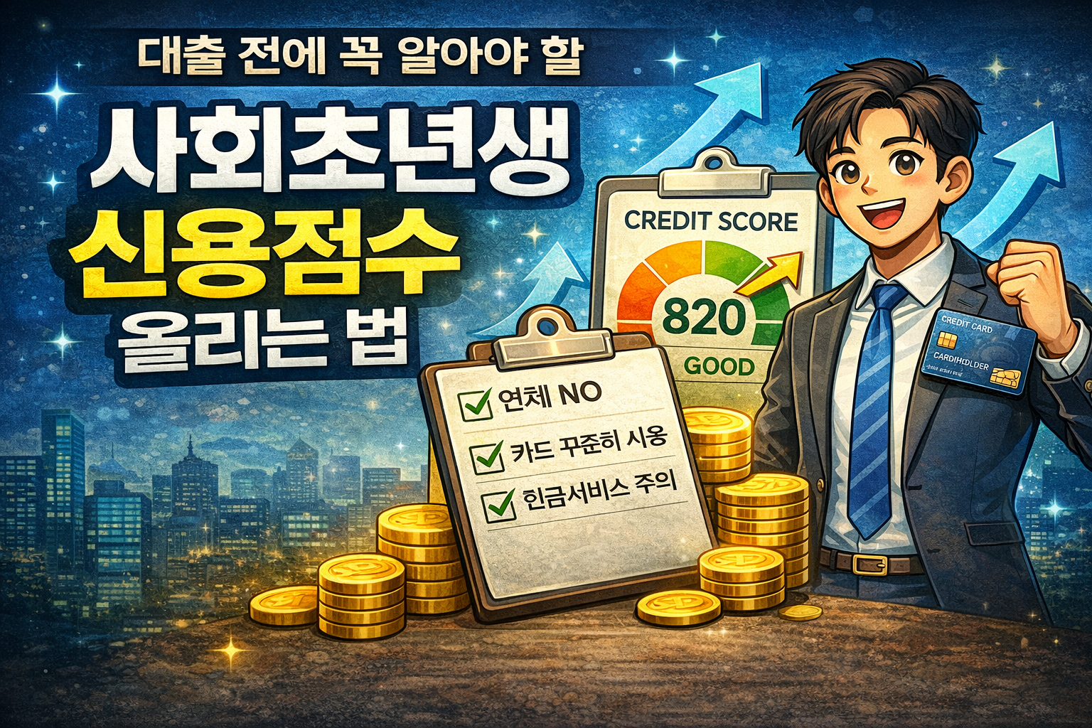 사회초년생 신용점수 올리는 법, 대출 전에 꼭 알아야 할 기본 1