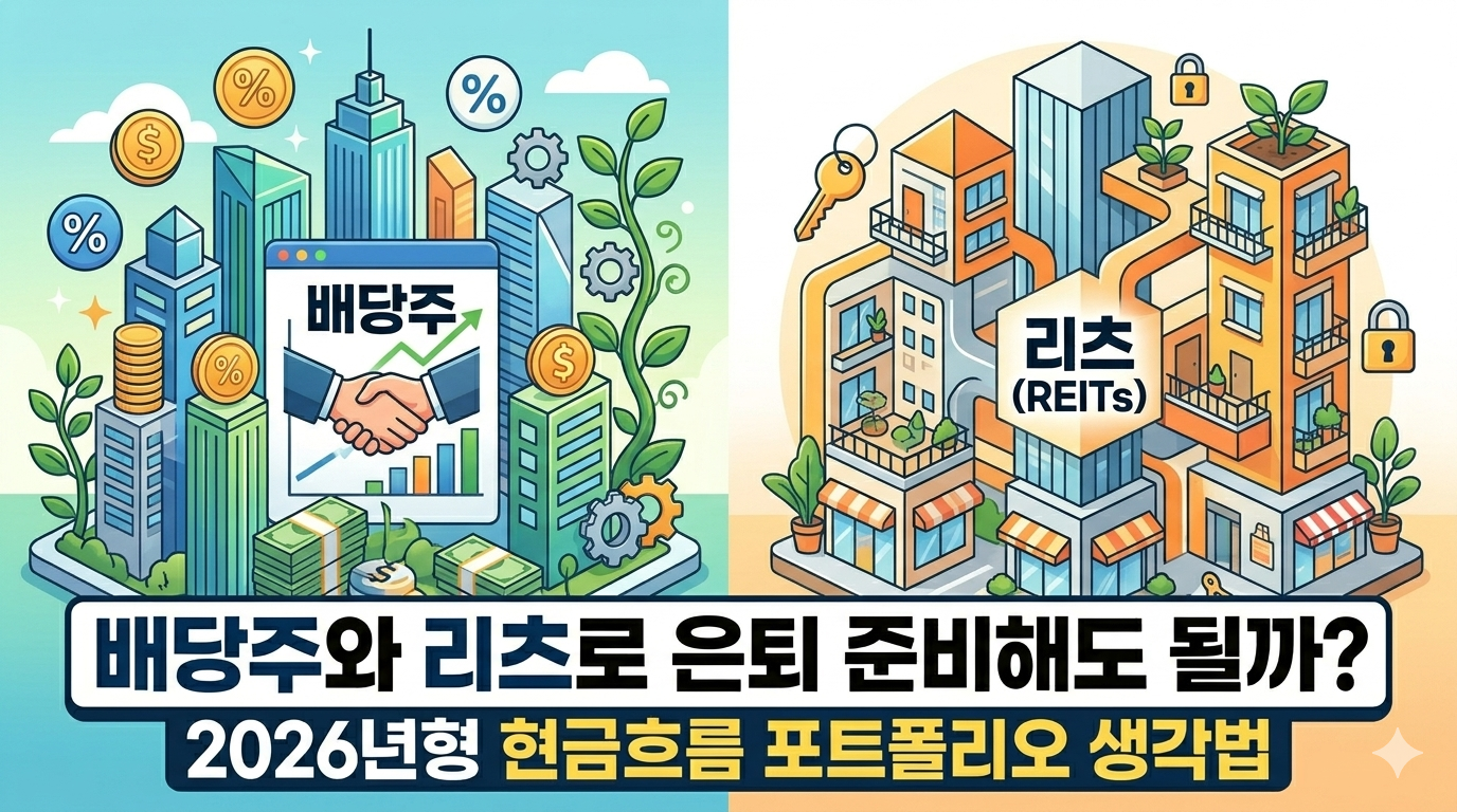 배당주와 리츠로 은퇴 준비해도 될까? 2026년형 현금흐름 포트폴리오 생각법 1