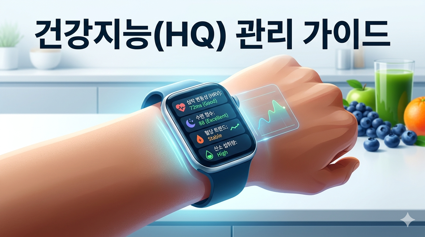 무작정 굶지 마세요! 2026년 필수 건강 지표 '건강지능(HQ)' 높이는 데이터 기반 관리법 1