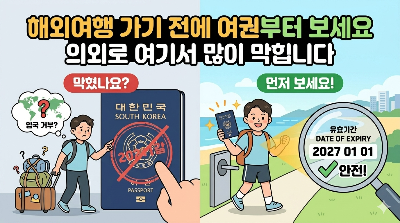 해외여행 가기 전에 여권부터 보세요. 의외로 여기서 많이 막힙니다 1