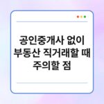 공인중개사 없이 부동산 직거래할 때 주의할 점 4