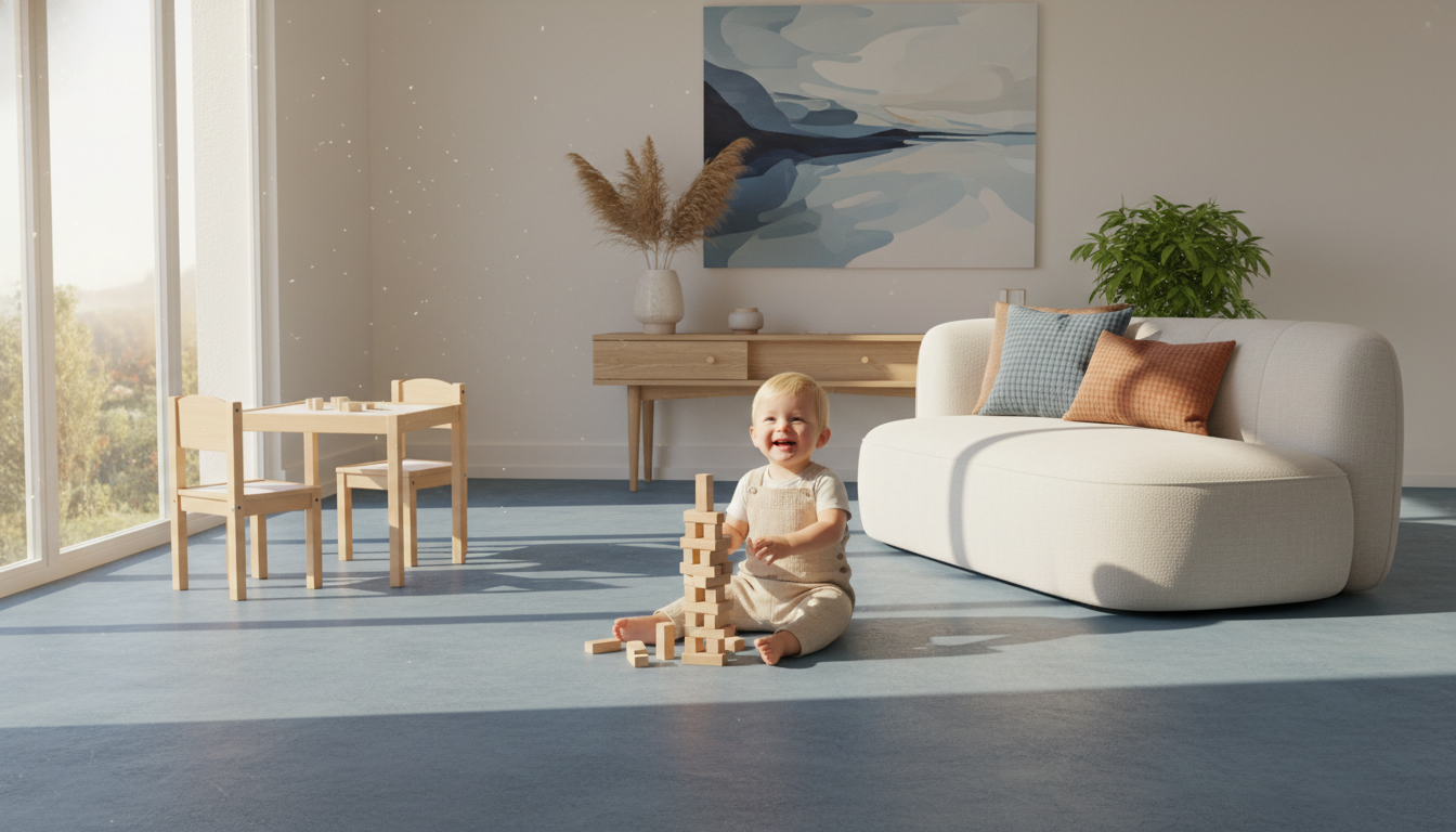 아이 있는 집을 위한 친환경 무독성 재료로 꾸미는 층간 소음 방지 거실 바닥재 선택 요령 1