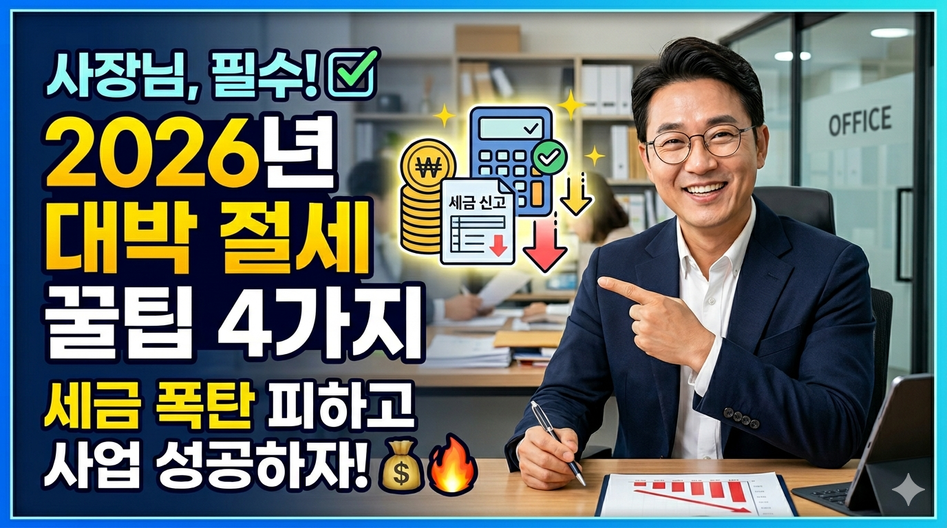 사장님, 놓치면 손해 볼 절세 팁 1