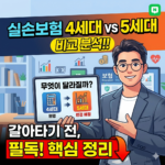 실손보험 4세대에서 5세대로 바뀌면 무엇이 달라질까? 갈아타기 전 꼭 확인할 점 7